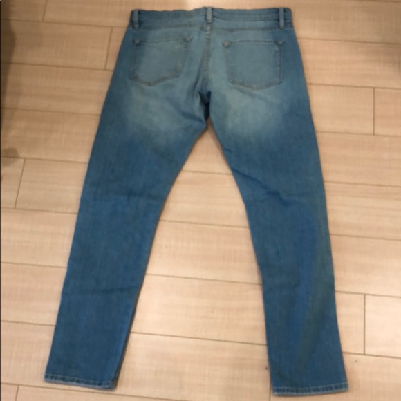Frame Denim Le Garçon Light Wash Distressed Jeans - Picture 4 of 5